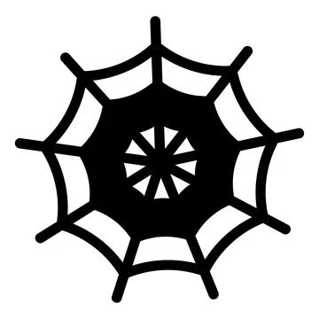 Spider glyph icon vector illustration isolated on white background Stock Illustration