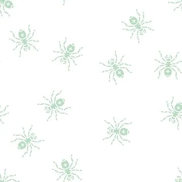 Spider halloween glyph seamless pattern Illustrazione stock