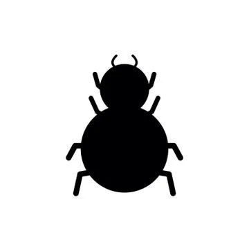 Spider icon - black vector Stock Illustration