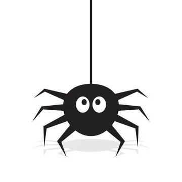 Spider icon in flat style. Tarantula insect vector illustration on isolated.. Stock Illustration