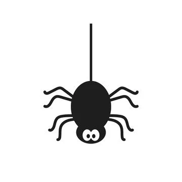 Spider icon in flat style. Tarantula insect vector illustration on isolated.. Stock Illustration