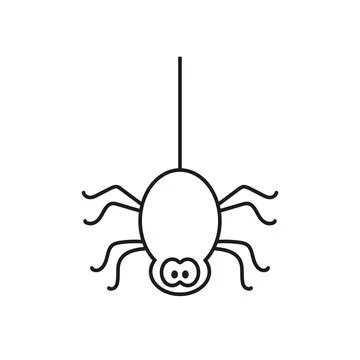 Spider icon in flat style. Tarantula insect vector illustration on isolated.. Stock Illustration