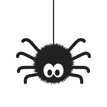 Spider icon in flat style. Tarantula insect vector illustration on isolated.. Stock Illustration