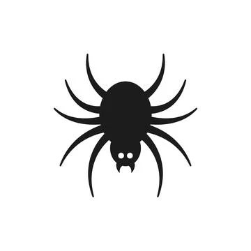 Spider icon in flat style. Tarantula insect vector illustration on isolated.. Stock Illustration