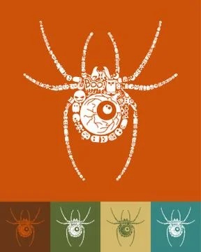 Spider icon Stock Illustration