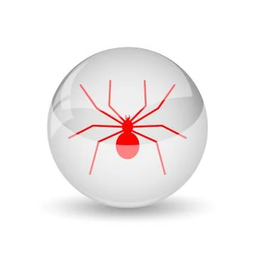Spider icon. internet button on white background.. Stock Illustration