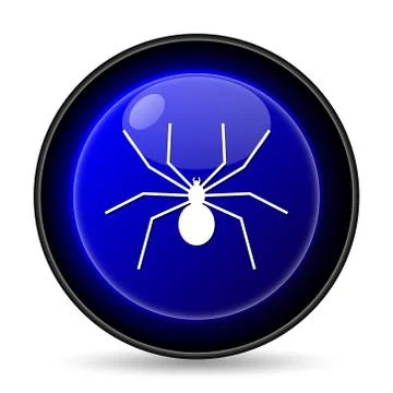 Spider icon. internet button on white background.. Stock Illustration