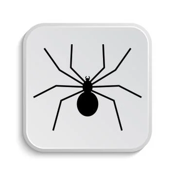 Spider icon. Internet button on white  background.. Stock Illustration
