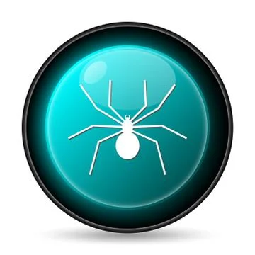 Spider icon. Internet button on white background.. Stock Illustration