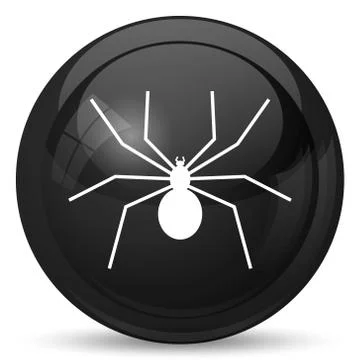 Spider icon. Internet button on white background.. Stock Illustration