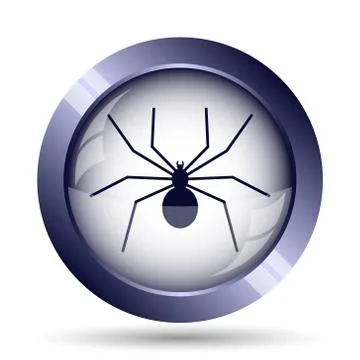 Spider icon. Internet button on white background.. Stock Illustration
