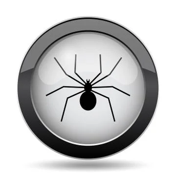 Spider icon. Internet button on white background.. Stock Illustration