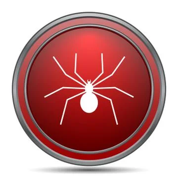 Spider icon. Internet button on white background.. Stock Illustration