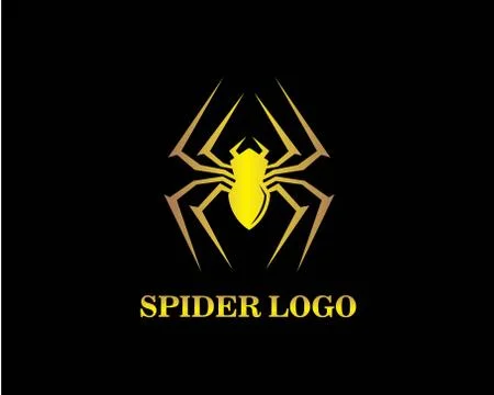 Spider icon logo vector Stock-Illustration