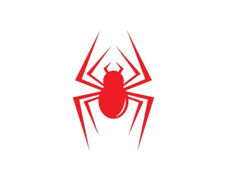 Spider icon logo vector Stock Illustration