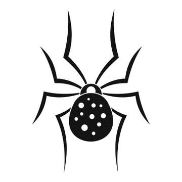 Spider icon, simple style イラスト素材