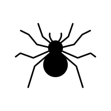 Spider icon vector Stock Illustration