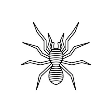 Spider icon vector Stock Illustration