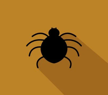 Spider icon on white background Stock Illustration