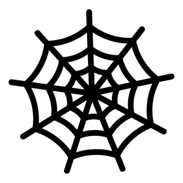 Spider line icon vector illustration isolated on white background Stock Illustration