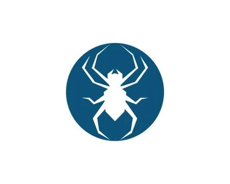 Spider Logo design vector Stock Illustration