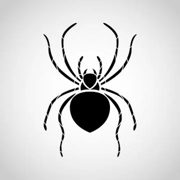 Spider logo Stock Illustration