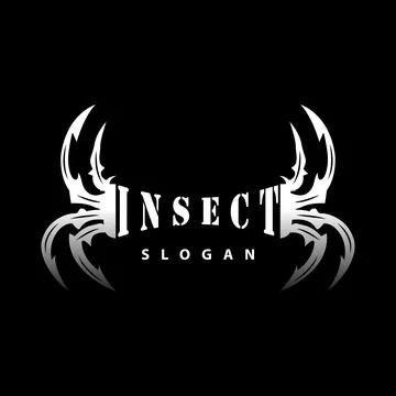 Spider Logo, Insect Animal Vector, Premium Vintage Design, Icon Template Symb Illustrazione stock