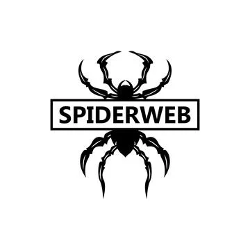 Spider Logo, Insect Animal Vector, Premium Vintage Design, Icon Template Symb Illustrazione stock