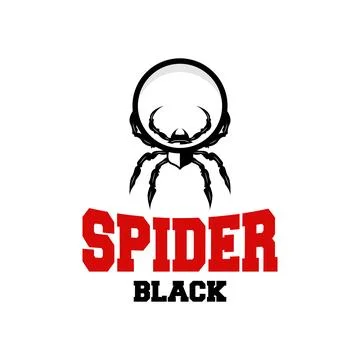Spider Logo, Insect Animal Vector, Premium Vintage Design, Icon Template Symb Illustrazione stock