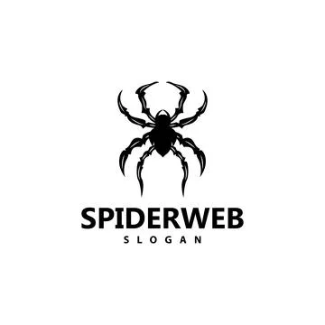 Spider Logo, Insect Animal Vector, Premium Vintage Design, Icon Template Symb Illustrazione stock