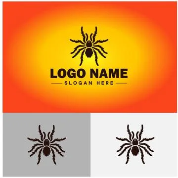 Spider logo vector art icon graphics for company brand business icon Spider.. Illustrazione stock