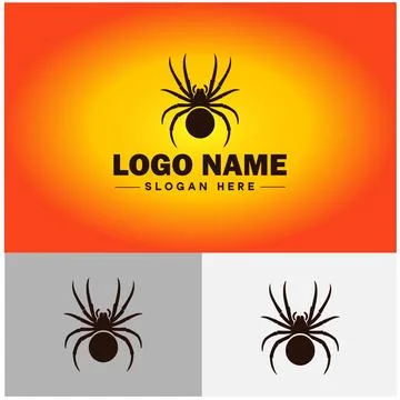 Spider logo vector art icon graphics for company brand business icon Spider.. Illustrazione stock