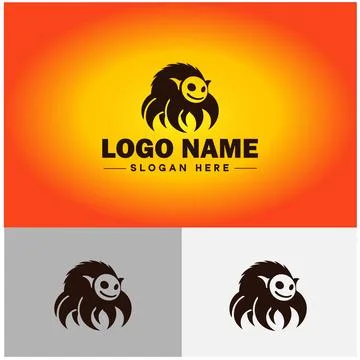 Spider logo vector art icon graphics for company brand business icon Spider.. Stock Illustration