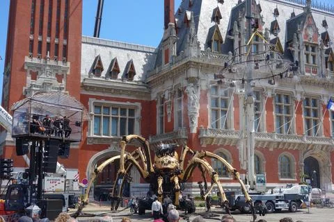 Spider machine in Calais Stock Photos