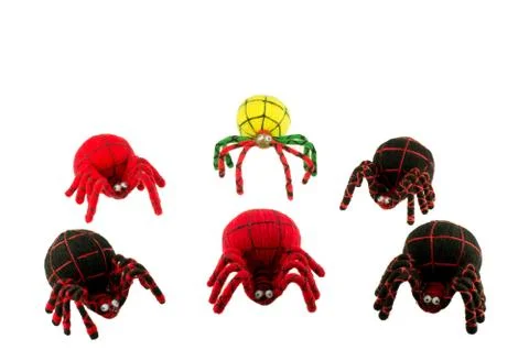 Spider made from a yarn Stock Photos