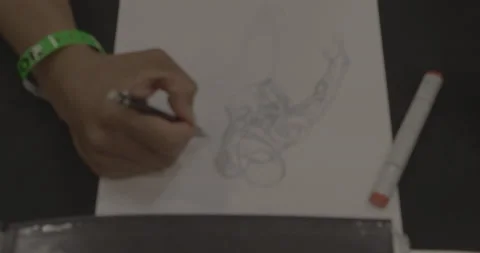 Spider-Man Sketch Stock Footage 168113359