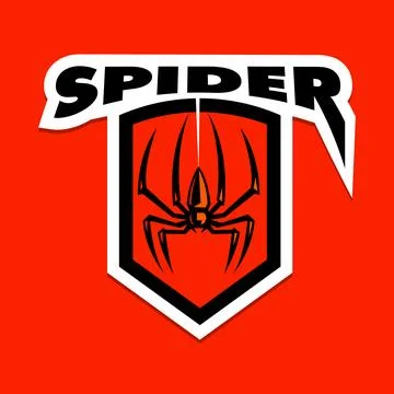 Spider Mascot Logo Illustrazione stock
