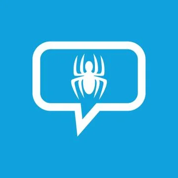 Spider message icon 스톡 일러스트