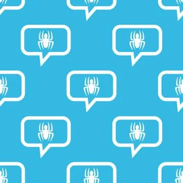Spider message pattern Stock Illustration
