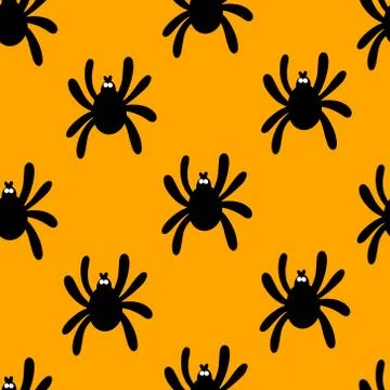 Spider pattern. Design for Halloween 스톡 일러스트