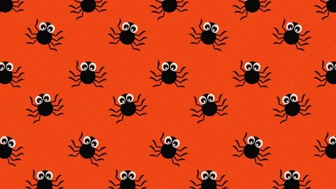 Spider Pattern Halloween Background Stock Footage 213370817