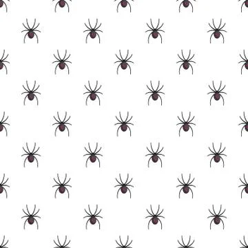 Spider pattern seamless Illustrazione stock