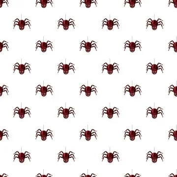 Spider pattern seamless Illustrazione stock
