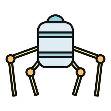 Spider like robot exploring advanced technology and automation concepts イラスト素材