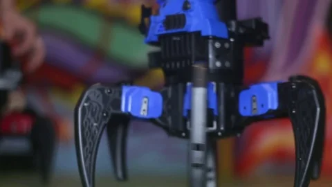 Spider Robot Stock Footage 81790088