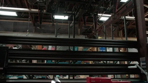 Spider robot in workshop Stock Footage 93527367