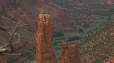 Spider Rock, Canyon de Chelly, Arizona, USA Stock Footage 7737208
