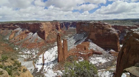 SPIDER ROCK IN SNOW 動画素材 51102280