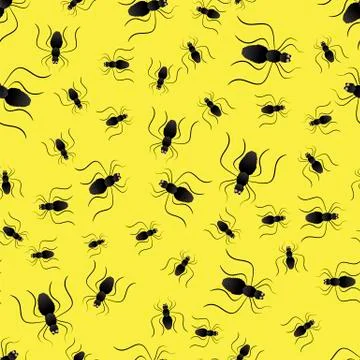 Spider Seamless Pattern Illustrazione stock