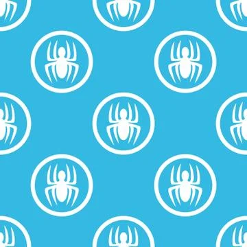 Spider sign blue pattern 스톡 일러스트